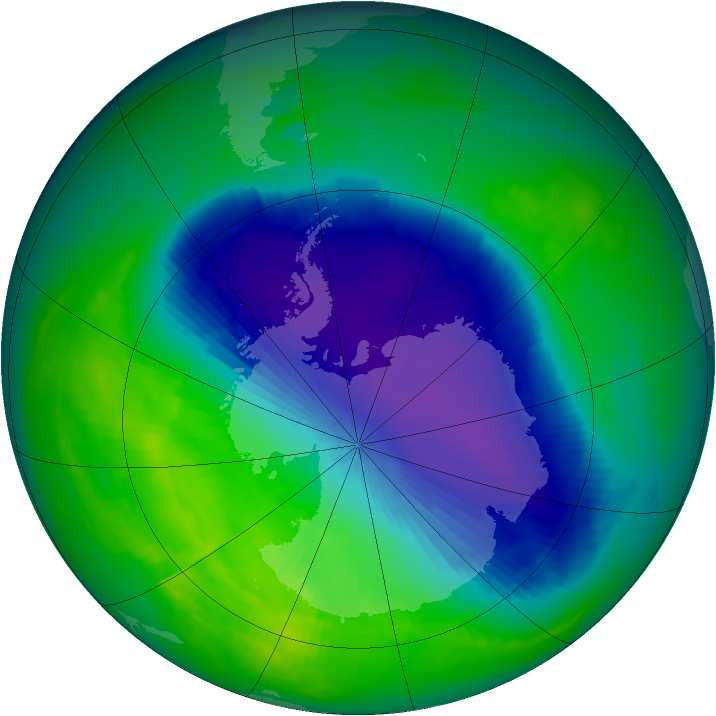 Ozone Map 1992-10-19